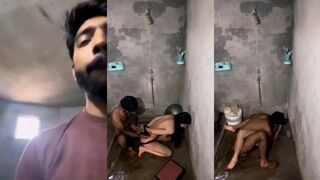 Pakistani ladke ne padosi ki ladki ko bathroom me bandh kr choda
